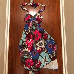 Autumn Teneyl Dress, Medium, floral organic cotton